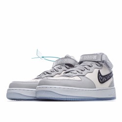 Nike Air Force 1 MID Unisex Running Shoes CT1266 700 Gray White Black AF1 Unisex 