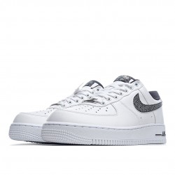 Nike Air Force 1 07 White Metallic Silver CZ7933-100 Unisex Casual Shoes