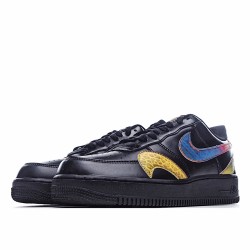 Nike Air Force 1 Low Black Multi CK7214 001 AF1 Unisex Running Shoes 