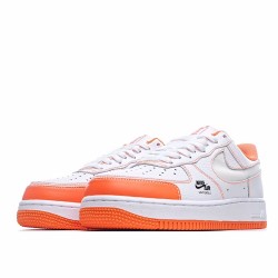 Nike Air Force 1 Low Orange White Gray Running Shoes CV3039 103 AF1 Unisex 