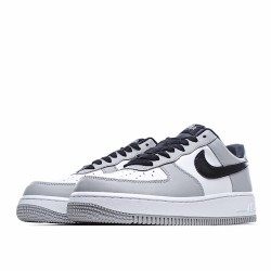 Nike Air Force 1 Low Unisex 554724 091 White Gray Black Running Shoes 