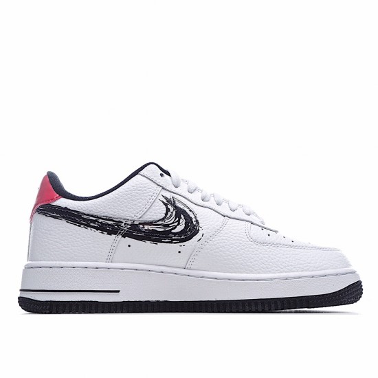 Nike Air Force 1 Low White Black Red Running Shoes DA4657 100 Unisex