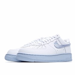 Nike Air Force 1 Low White Blue Running Shoes AF1 Unisex 