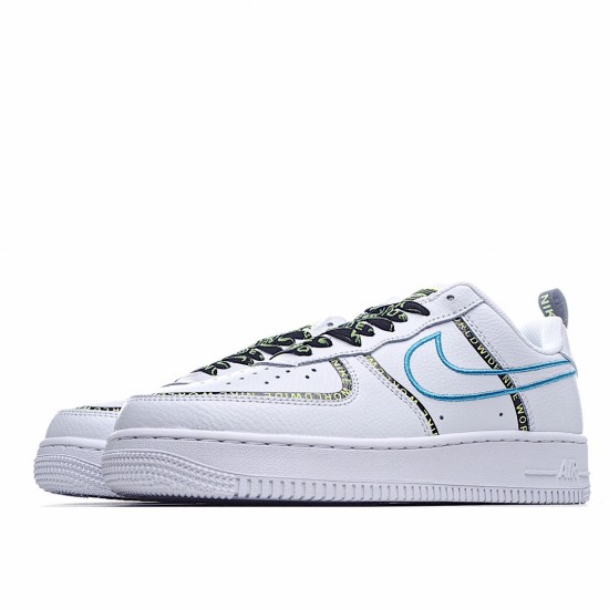 Nike Air Force 1 Low White Blue Running Shoes CK7213 100 Unisex