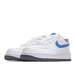 Nike Air Force 1 Low White Blue Mens AF1 Running Shoes 