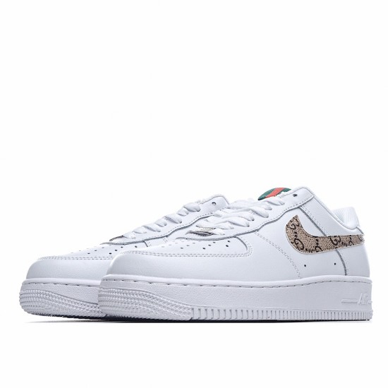 Nike Air Force 1 Low White Brown Running Shoes AO9381 100 AF1 Unisex