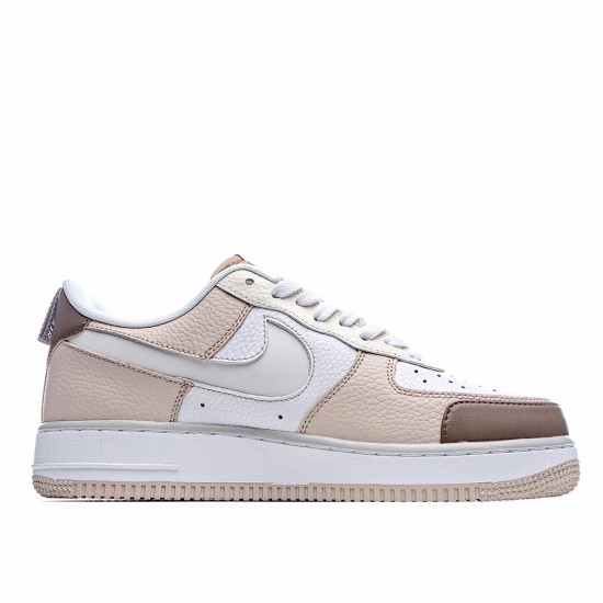 Nike Air Force 1 Low White Brown Running Shoes CV3039 101 AF1 Unisex