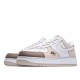 Nike Air Force 1 Low White Brown Running Shoes CV3039 101 AF1 Unisex