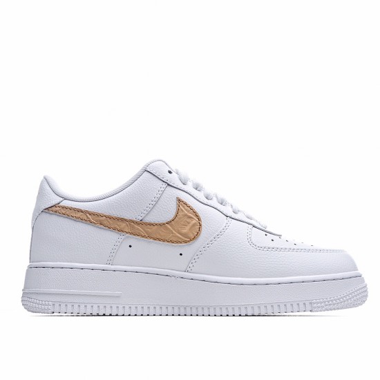 Nike Air Force 1 Low White Brown Running Shoes CW7567 101 AF1 Unisex