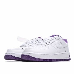 Nike Air Force 1 Low White Purple Running Shoes CJ1380 100 Unisex AF1 