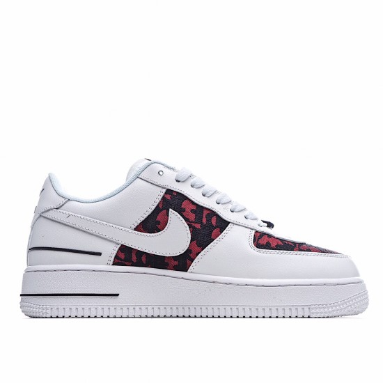 Nike Air Force 1 Low White Red Black CJ1379 100 AF1 Unisex