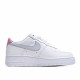 Nike Air Force 1 Low White Silver Pink 315115-156 Womens Casual Shoes