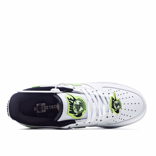 Nike Air Force 1 Low Worldwide White Barely Volt CN8536-100 Unisex Running Shoes