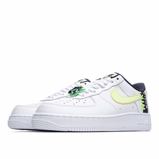 Nike Air Force 1 Low Worldwide White Volt CK6924-101 Unisex Casual Shoes