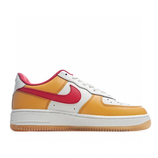 Nike Air Force 1 Low Yellow Red Beige DC1403-001 Unisex Casual Shoes