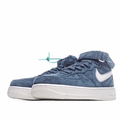 Nike Air Force 1 Mid 07 Blue White Running Shoes AA1118 007 Unisex AF1 