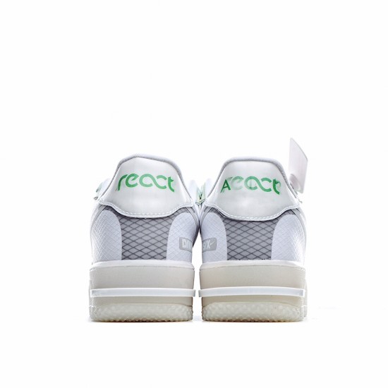 Nike Air Force 1 React QS White Green Running Shoes CQ8879 111 Unisex