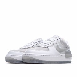 Nike WMNS Air Force 1 Shadow White Gray CK6561 100 Womens AF1 Running Shoes 