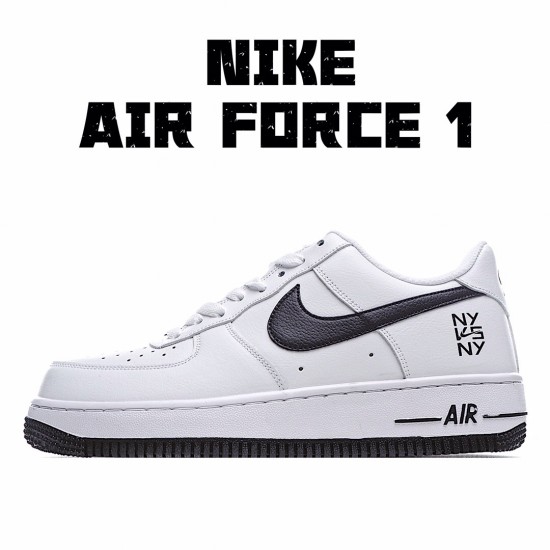 Nike Air Force 1 Low White Black Running Shoes CW7297 100 Unisex