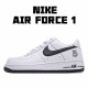 Nike Air Force 1 Low White Black Running Shoes CW7297 100 Unisex