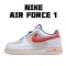 Nike Air Force 1 Low White Blue Red Running Shoes 318988 110 AF1 Unisex 