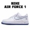 Nike Air Force 1 Low White Blue Running Shoes CJ1366 003 AF1 Mens 