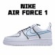 Nike Air Force 1 Low White Blue Running Shoes CK7213 100 Unisex