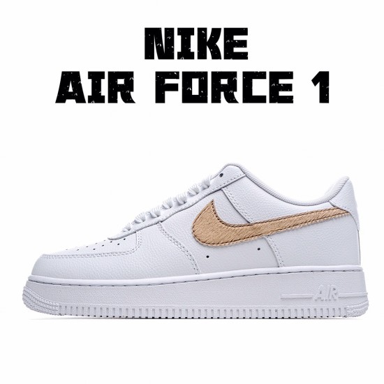 Nike Air Force 1 Low White Brown Running Shoes CW7567 101 AF1 Unisex