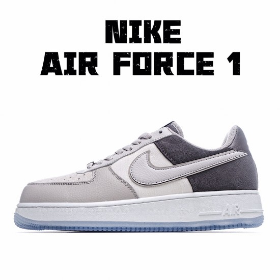 Nike Air Force 1 Low White Gray Running Shoes AO2425 001 Unisex