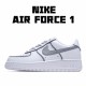 Nike Air Force 1 Low White Gray Running Shoes AO9296 002 AF1 Unisex