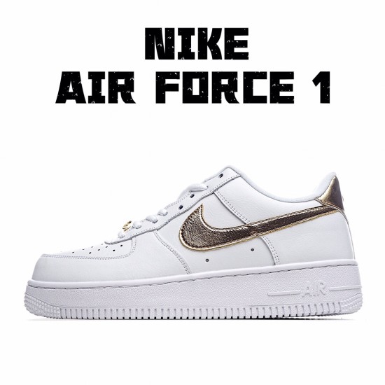 Nike Air Force 1 Low White Metallic Gold DC2181-100 Unisex Casual Shoes