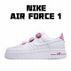 Nike Air Force 1 Low White Pink Running Shoes 898866 009 Womens AF1