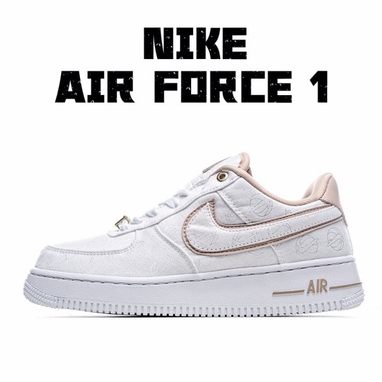 Nike Air Force 1 Low White Pink Running Shoes 898889 102 AF1 Unisex