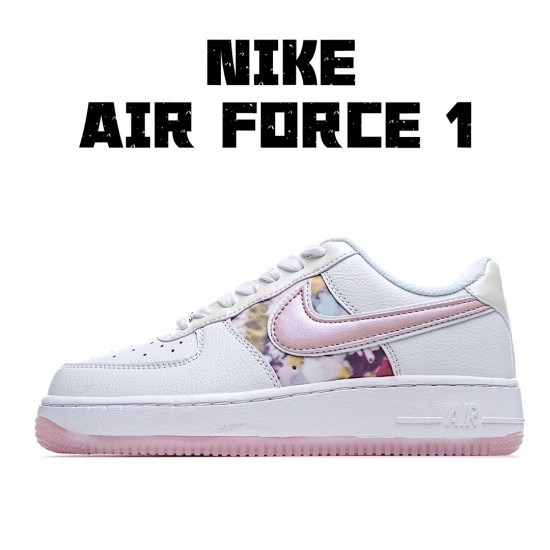 Nike Air Force 1 Low White Pink Running Shoes CN8535 100 Womens