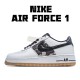 Nike Air Force 1 Low White Ripstop Camo Black Gum AZ7891-100 Unisex Casual Shoes