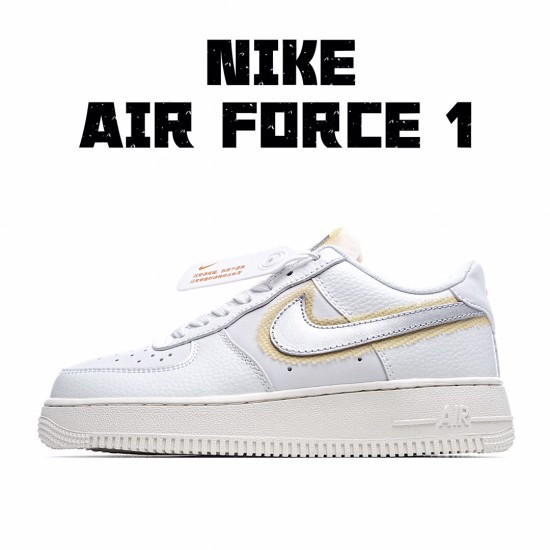 Nike Air Force 1 Low White Silver Yellow Running Sheos CZ8104 100 AF1 Unsiex