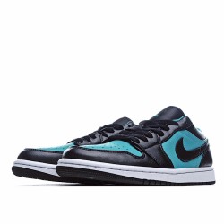 Air Jordan 1 Low Blue Black Casual Shoes 553558 026 Unisex AJ1 Jordan 