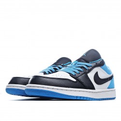 Air Jordan 1 Low Laser Blue Casual Shoes CK3022 004 Unisex AJ1 Jordan 