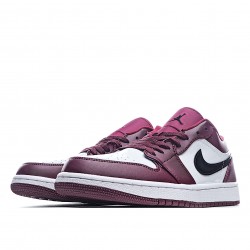 Air Jordan 1 Low Purple White Black Casual Shoes 553558 604 Unisex AJ1 Jordan 