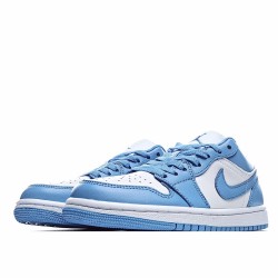 Air Jordan 1 Low Blue White Casual Shoes AO9944 441 AJ1 Unisex Jordan 