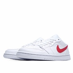 Air Jordan 1 Low University Red Casual Shoes AO9944 161 Unisex AJ1 White Red Jordan 