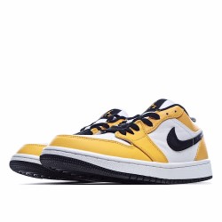 Air Jordan 1 Low Yellow White Black Casual Shoes CZ4776 107 AJ1 Unisex Jordan 