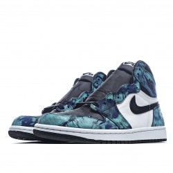 Air Jordan 1 High OG Tie Dye Blue Black Jordan CD0461 100 AJ1 Mens 