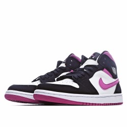 Air Jordan 1 Mid Magenta White Black Pink Jordan BQ6472 005 Unisex AJ1 