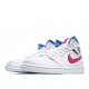 Air Jordan 1 Mid USA White Blue Red BQ6472 164 AJ1 Unisex Jordan