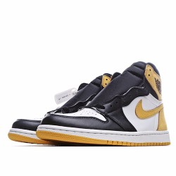 Air Jordan 1 Retro High OG Yellow Ochre Yellow White Black 555088 109 AJ1 Mens Jordan 