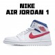 Air Jordan 1 Mid USA White Blue Red BQ6472 164 AJ1 Unisex Jordan