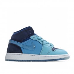 Air Jordan 1 Mid Fly Blue BV7446-400 Womens AJ1 Jordan