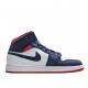 Air Jordan 1 Mid SE USA Red White Blue 852542-104 Unisex AJ1 Jordan