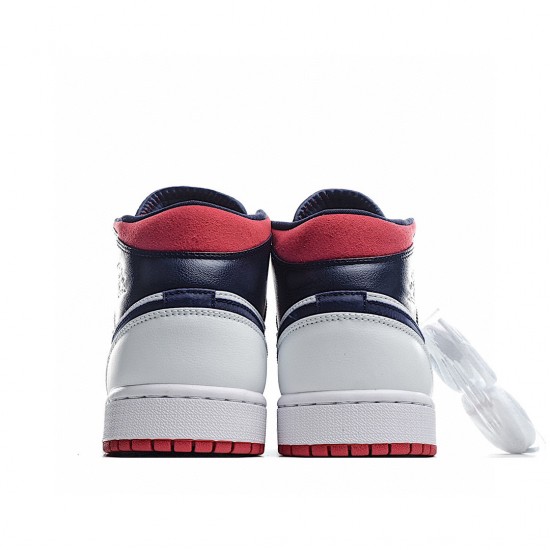 Air Jordan 1 Mid SE USA Red White Blue 852542-104 Unisex AJ1 Jordan